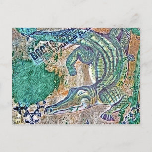 Se Ya Senare Gator, efter Croc Mixed Media Vykort