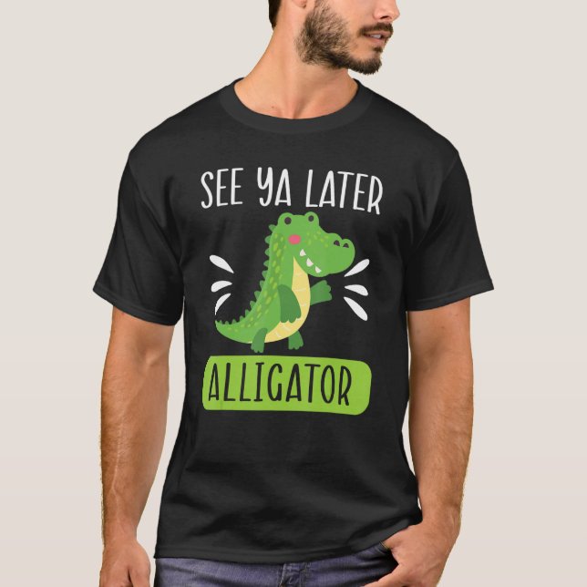 Se Ya Senater Alligator Zookeeper Crokodile T Shirt (Framsida)