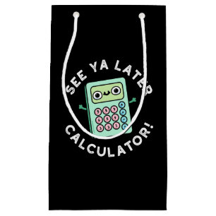 Se Ya Senater Calculator Funny Pun Mörk BG