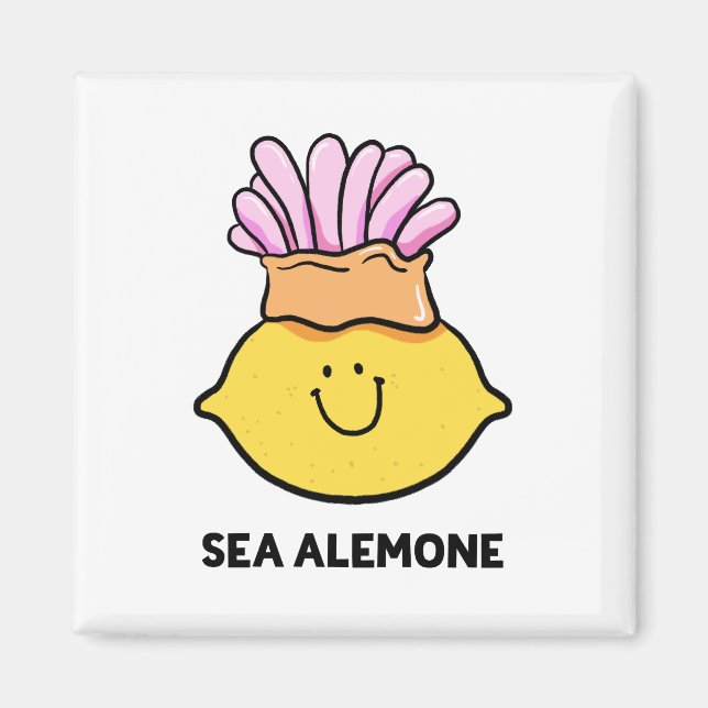 Sea A-lemon-e Lemon Fruit Magnet (Framsidan)