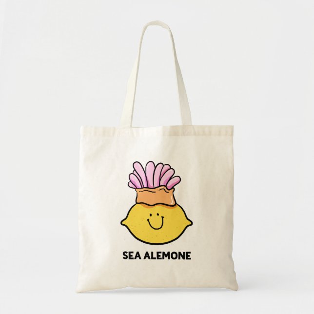 Sea A-lemon-e Lemon Fruit Tote Bag Tygkasse (Framsidan)