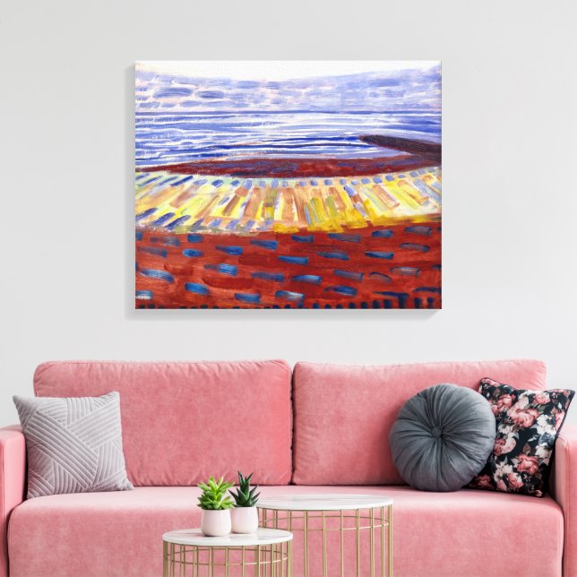 Sea After Sunset | Piet Mondrian | Canvastryck (Insitu (Vardagsrum))