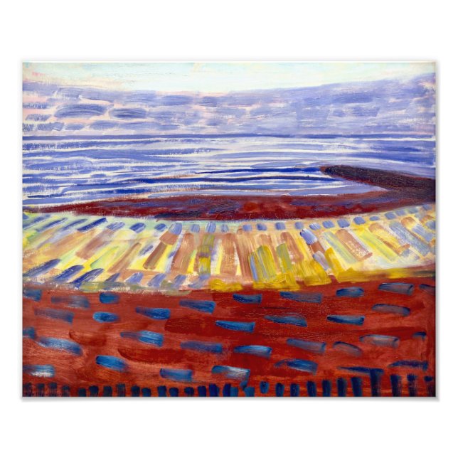 Sea After Sunset | Piet Mondrian | Fototryck (Framsidan)