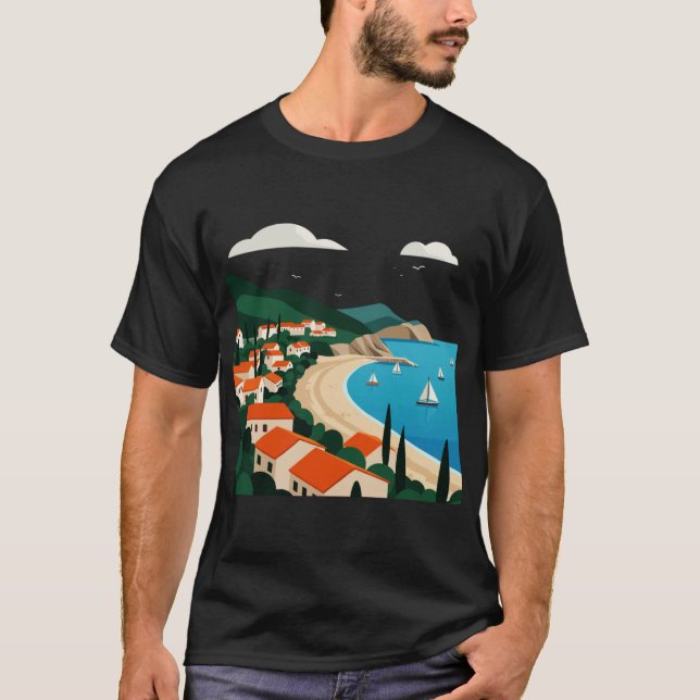 Sea and beach girl t shirt (Framsida)