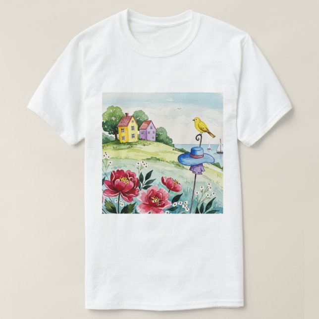Sea and beach t shirt (Design framsida)