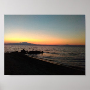 Sea and Sunset Value Poster Pappert