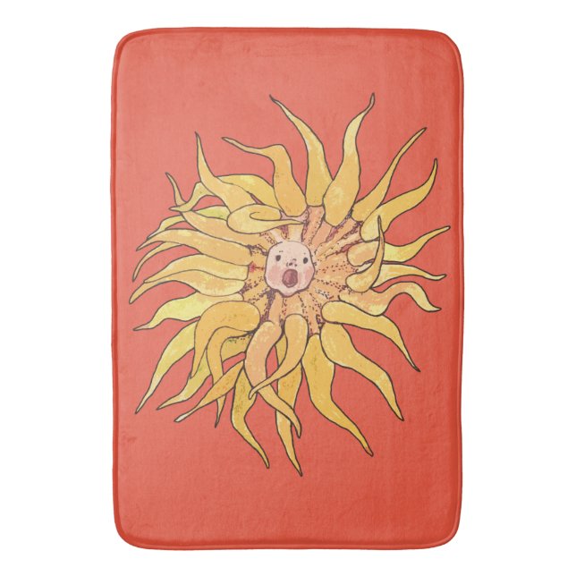 Sea Anemone Actinia Ocean Underwater Surreal Art Badrumsmatta (Framsidan (Vertikal))