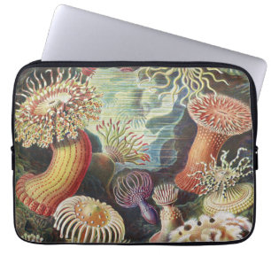 Sea Anemones, Actiniae Seeanemonen Ernst Haeckel Laptop Fodral
