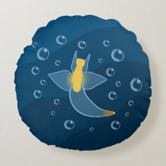 Sea Angel Sea Slug Rund Kudde