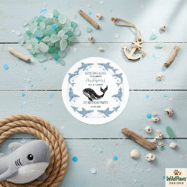 Sea Animals Shark 1st Birthday | Under the Sea Runt Klistermärke