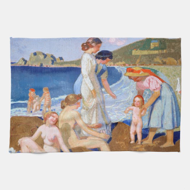 Sea Bathing, Maurice Denis Kökshandduk (Horisontell)