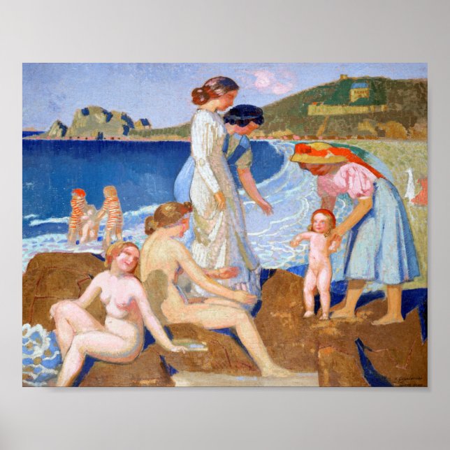 Sea Bathing, Maurice Denis Poster (Framsidan)