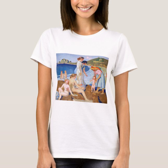 Sea Bathing, Maurice Denis T Shirt (Framsida)