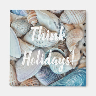Sea Beach Vibes Tänka Helgdagar Snäcka Magnet