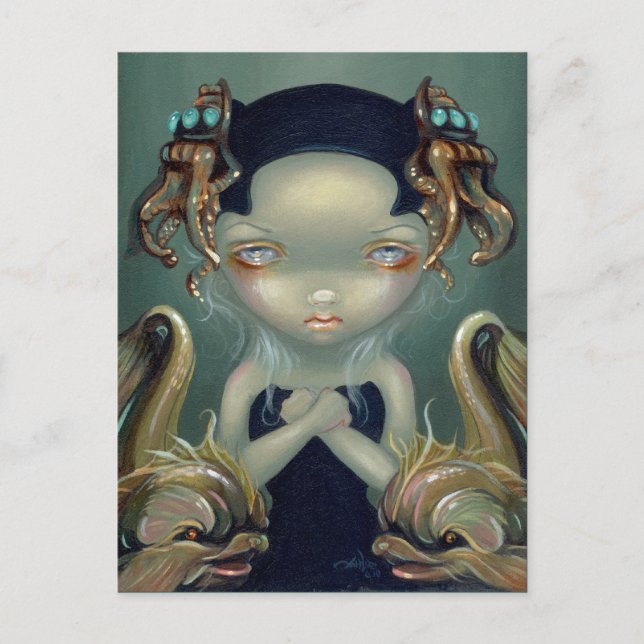 "Sea Beasties I" vykort (Framsida)