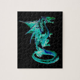Sea Blue Dragon Jigszle Puzzle Pussel