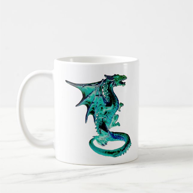 Sea Blue Dragon Mugg (Vänster)