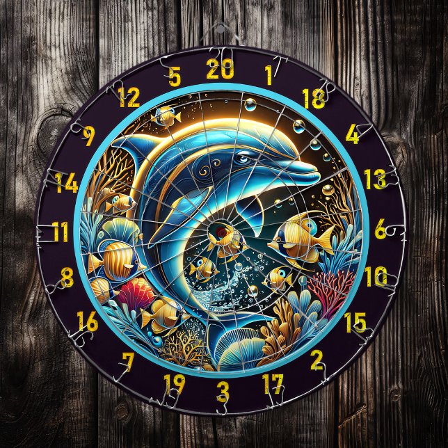 Sea Breeze Dolphin Dartboard Escape Darttavla (Skapare uppladdad)