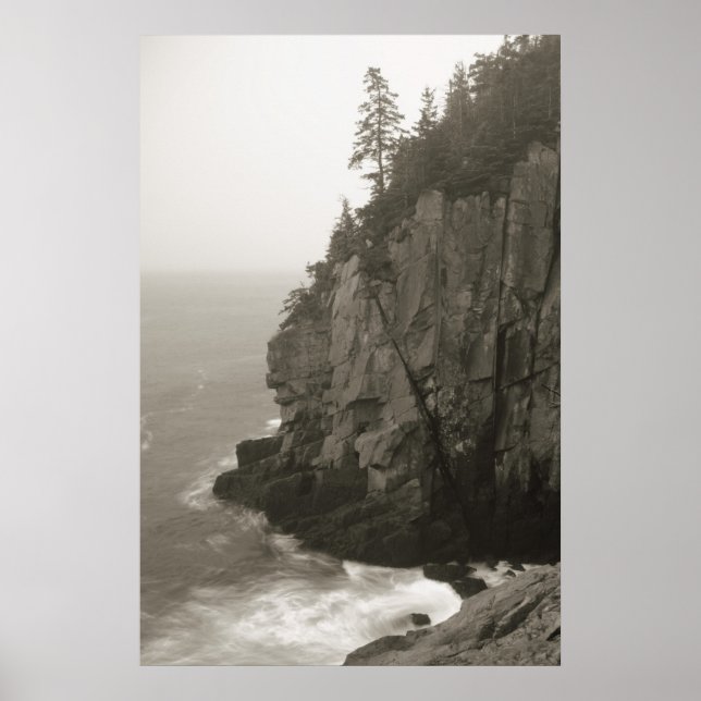 Sea Cliff vid Quoddy Head, Maine Poster (Framsidan)