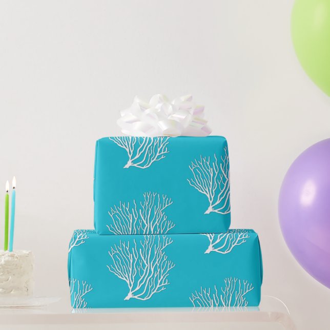 Sea Coral Mönster Färg Choice Tillfällen Presentpapper (Festgåvor)