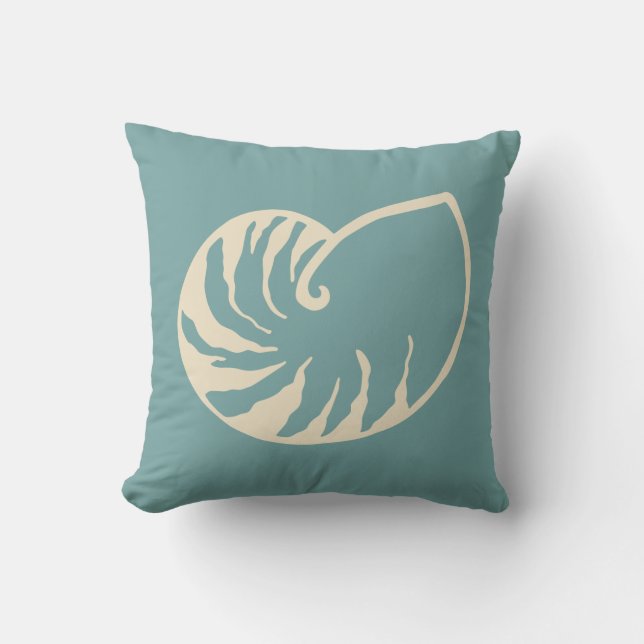 Sea Coral Nautilus Pillow Kudde (Framsida)