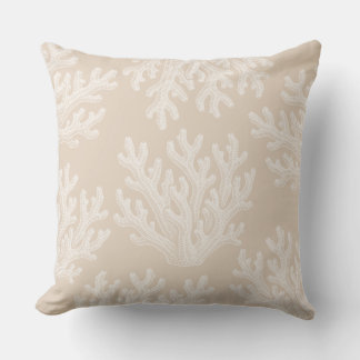 Sea Coral Silhouette | Sunkissed Sand Kudde