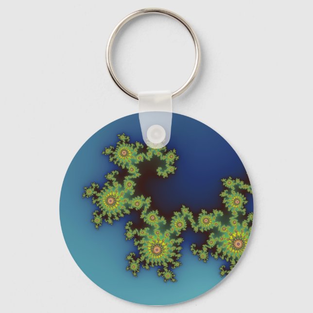 Sea Creat- Fractal Keychain Nyckelring (Framsida)