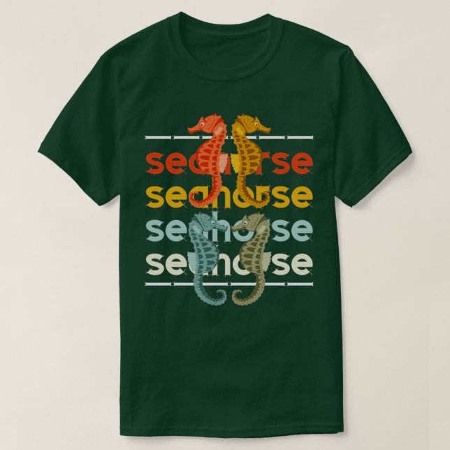 Sea CreatOcean Aquarium Zoo Keeper Seahorse T Shirt (Design framsida)