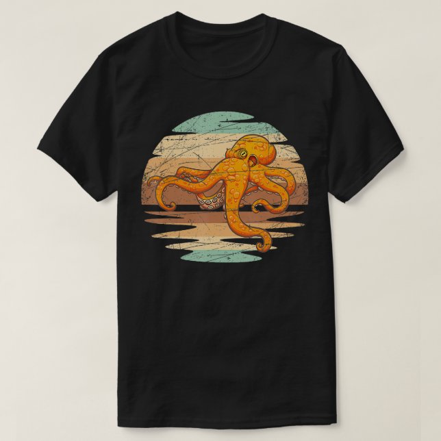 Sea Creature Kraken Octopus T Shirt (Design framsida)