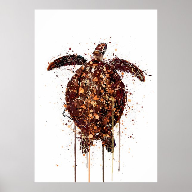 Sea Creature Turtle Poster (Framsidan)