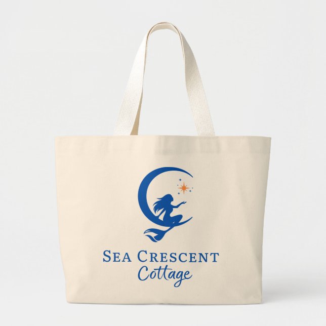 Sea Cresecent Tote Jumbo Tygkasse (Framsidan)