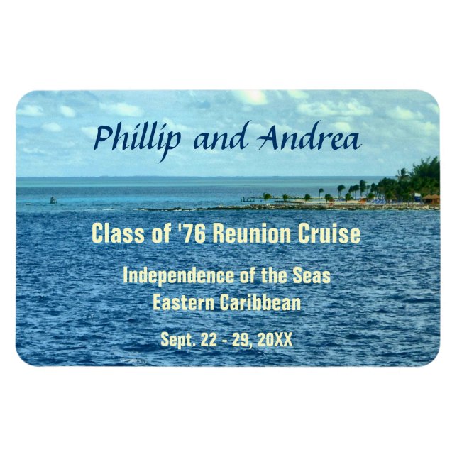 Sea Cruise Stateroom Door Marker Magnet (Horisontell)