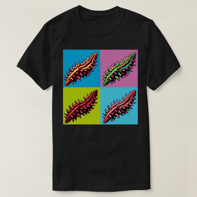 Sea Cuber Art Trendig Marine Life T Shirt (Design framsida)