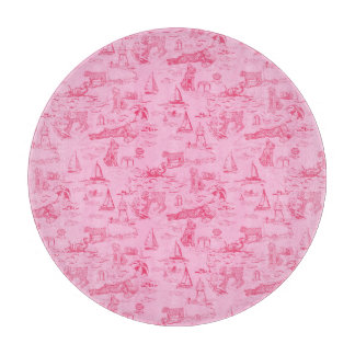 Sea Dog Toile Pink