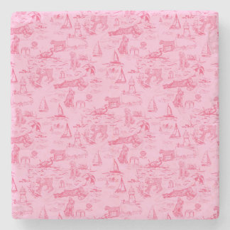 Sea Dog Toile Pink Stenunderlägg