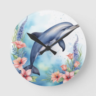 Sea Dolphin Rund Klocka