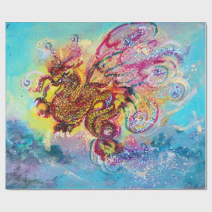 SEA DRAGON Aqua Blue Fantasy Presentpapper