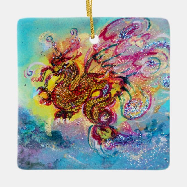 SEA DRAGON JULGRANSPRYDNAD KERAMIK (Framsida)