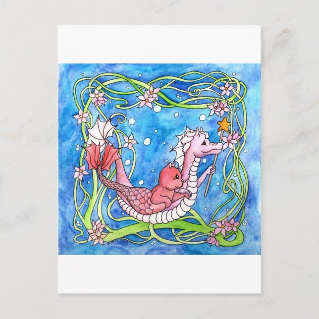 Sea Dragon Quest Vykort (Framsida)