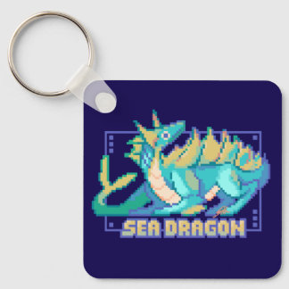 Sea dragon, zee draak pixel art nyckelring