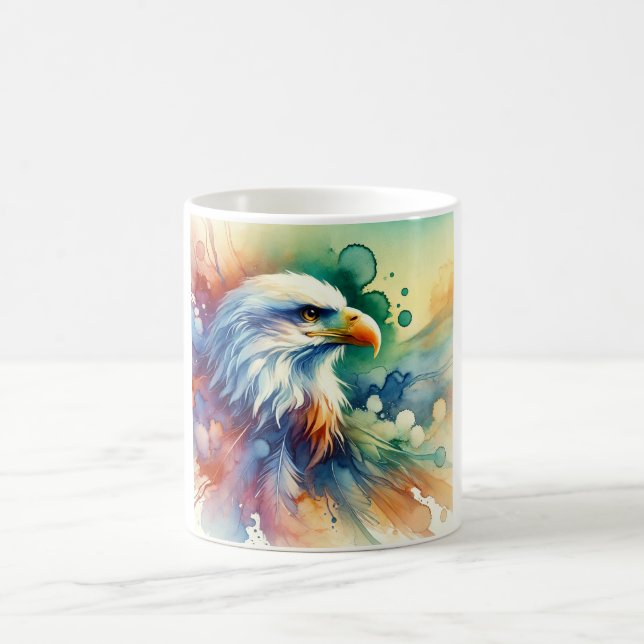 Sea Eagle Majesty 010924AREF151 - Watercolor Kaffemugg (Center)