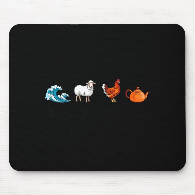 Sea Ewe Hen Tea Funny Joke Saying Quote Men Women  Musmatta (Framsidan)