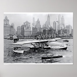 Sea Flygplan besöker det stora äpplet Poster