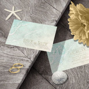 Sea Foam Beach Wedding ID837 Spara Datumet