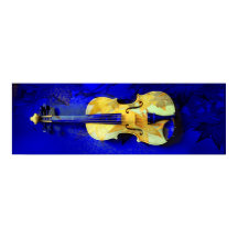 Sea Foam Grönt Violin Sapphire Blue Maple Löv