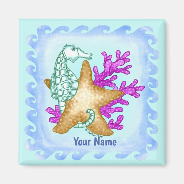 Sea Friends Seahorse Magnet (Framsidan)