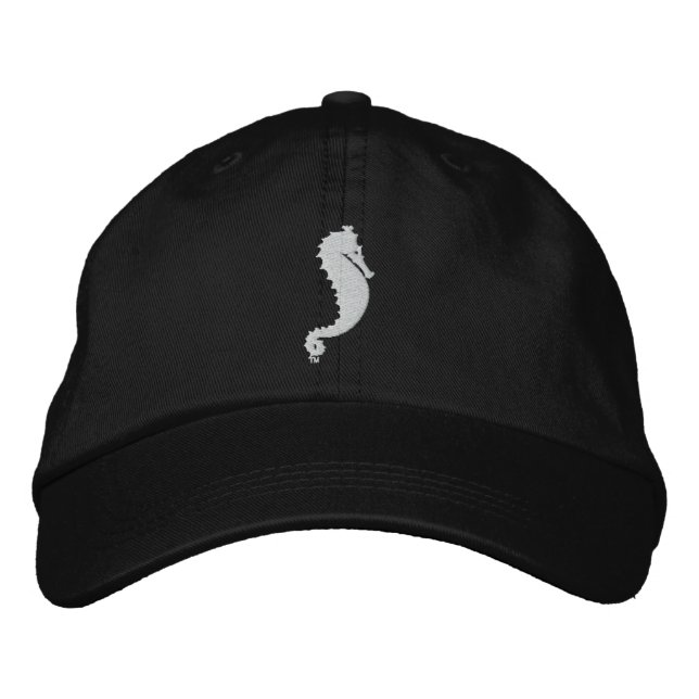 Sea Ghost Embroized Hat Black Broderad Keps (Framsida)