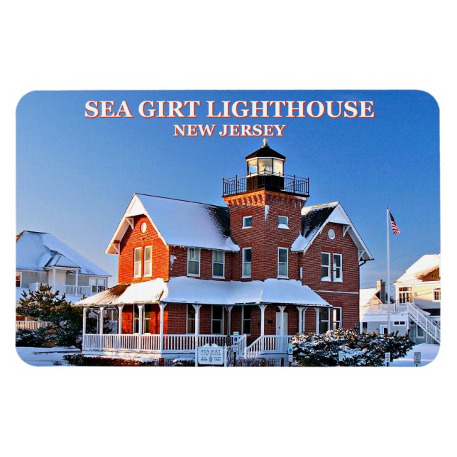 Sea Girt Lighthouse, New jersey Flexi Magnet (Horisontell)