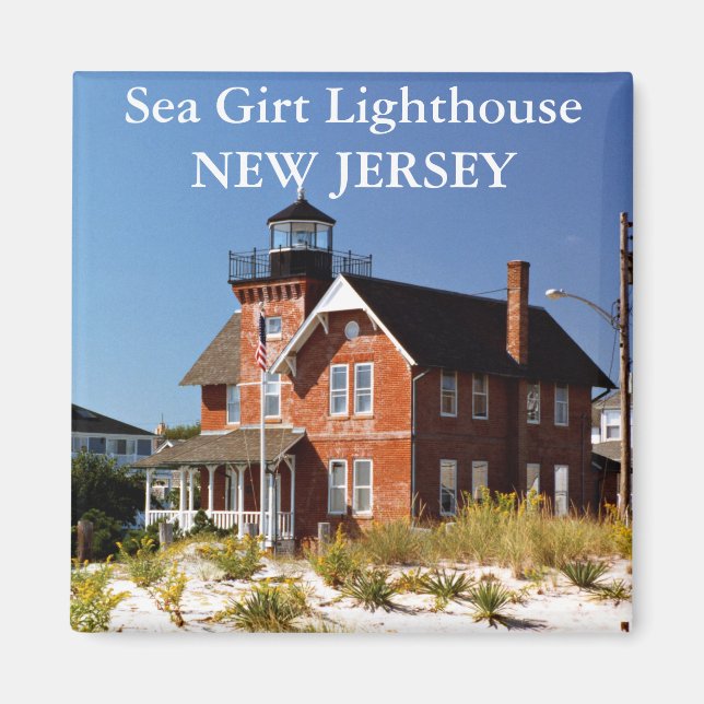 Sea Girt Lighthouse, New jersey Magnet (Framsidan)