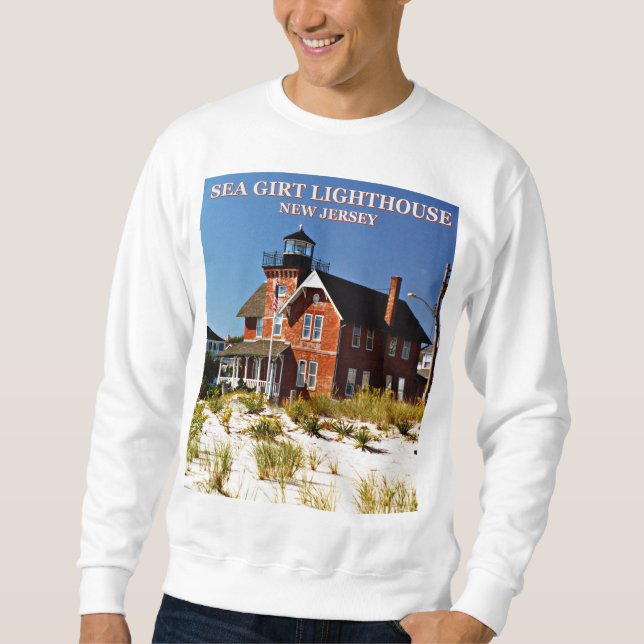 Sea Girt Lighthouse, New jersey Sweatshirt (Framsida)